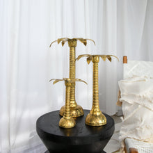 Load image into Gallery viewer, Brass Palm Candle Holder SP
